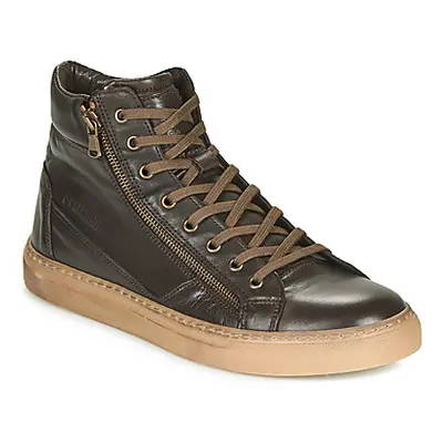 Redskins NERINO men's Shoes (High-top Trainers) in Brown