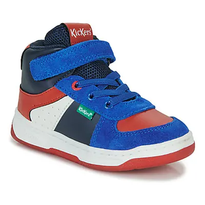 Kickers KICKALIEN boys's Children's Shoes (High-top Trainers) in Blue