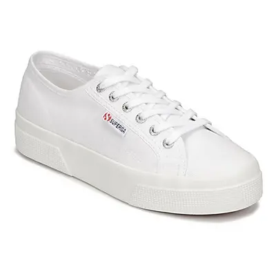 Superga 2740 COTON PLATFORM women's Shoes (Trainers) in White