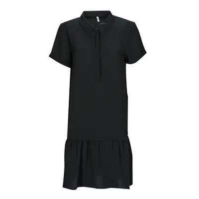 JDY JDYLION S/S PLACKET DRESS women's Dress in Black