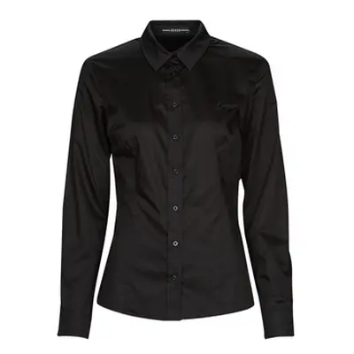 Guess LS CATE SHIRT women's Shirt in Black