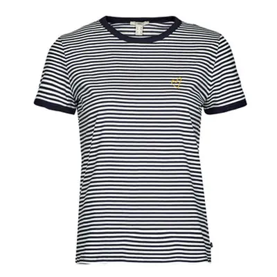 Esprit OCS Y/D STRIPE women's T shirt in Marine