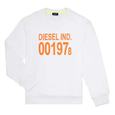 Diesel SGIRKJ3 girls's Children's Sweatshirt in White