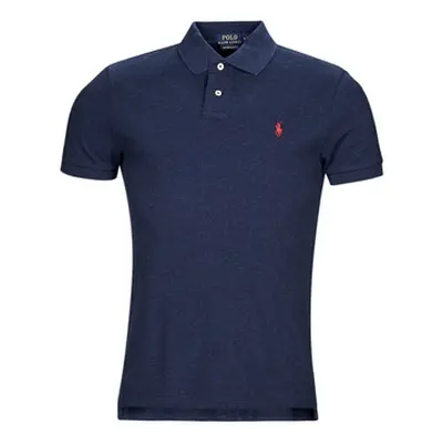 Polo Ralph Lauren K224SC01-SSKCCMSLM1-SHORT SLEEVE-KNIT men's Polo shirt in Marine