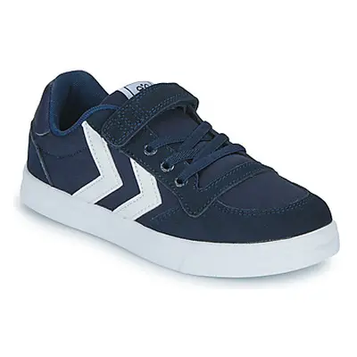 Hummel SLIMMER STADIL LOW JR boys's Children's Shoes (Trainers) in Blue