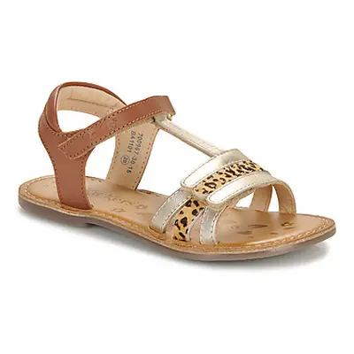 Kickers DIAMANTO girls's Children's Sandals in Brown