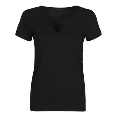 Ikks BS10125-02 women's T shirt in Black