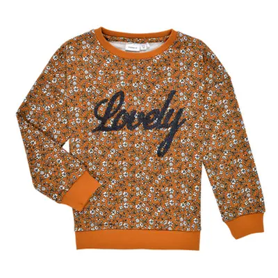 Name it NKFKAFRA LS SWEAT girls's Children's Sweatshirt in Orange