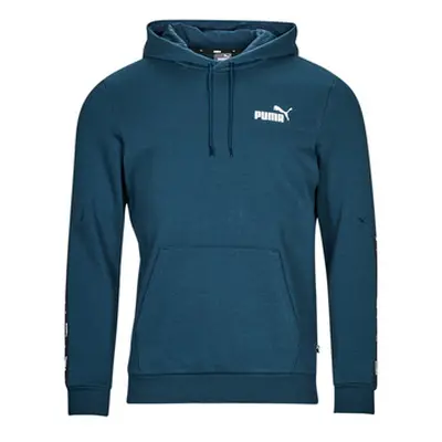 Puma ESS+ TAPE HOODIE men's Sweatshirt in Marine