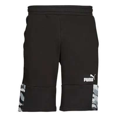 Puma ESS BLOCK CAMO men's Shorts in Black