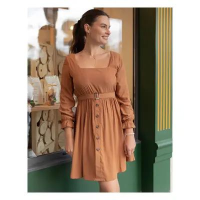 Céleste JASMIN women's Dress in Brown