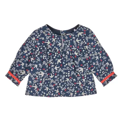 Ikks XR12010 girls's Children's shirt in Blue