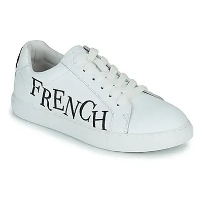 Bons baisers de Paname SIMONE MOULIN ROUGE FRANCH CANCAN women's Shoes (Trainers) in White