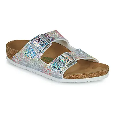 Birkenstock ARIZONA women's Mules / Casual Shoes in Silver