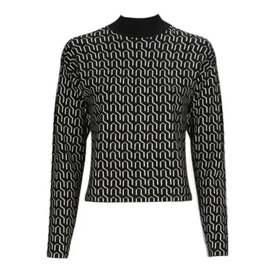 Vero Moda VMGOLDNEEDLE ART LS HIGHNK PULL LCS women's Sweater in Black