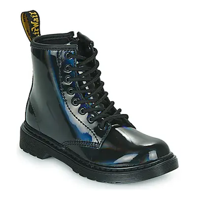 Dr. Martens BLACK RAINBOW girls's Children's Mid Boots in Black