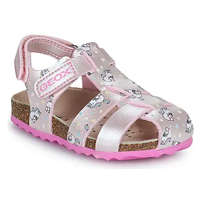 Geox B SANDAL CHALKI GIRL girls's Children's Sandals in Pink