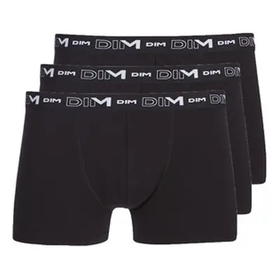 DIM COTON STRETCH X3 men's Boxer shorts in Black