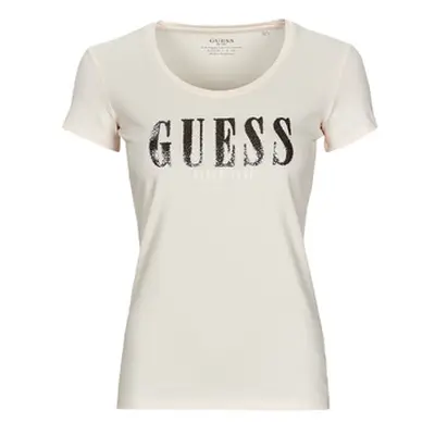 Guess FANNY SS women's T shirt in Beige