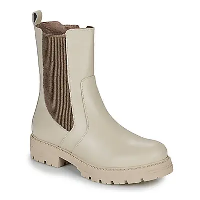 YOKONO BERNA women's Mid Boots in Beige