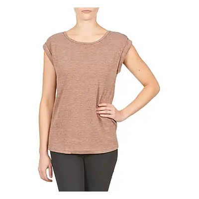 Color Block 3203417 women's T shirt in Beige