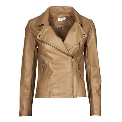 Only ONLMELISA women's Leather jacket in Brown