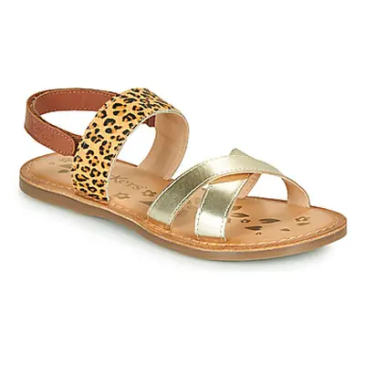 Kickers DYACROSS girls's Children's Sandals in Gold