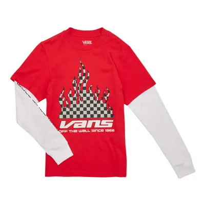 Vans REFLECTIVE CHECKERBOARD FLAME TWOFER boys's in Red