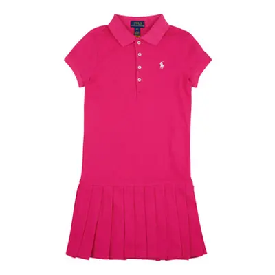 Polo Ralph Lauren SSPLTPOLODRS-DRESSES-DAY DRESS girls's Children's dress in Pink