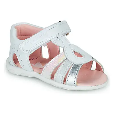 Pablosky TASCAL girls's Children's Sandals in White