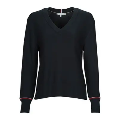 Tommy Hilfiger GLOBAL STP V-NK SWEATER women's Sweatshirt in Marine