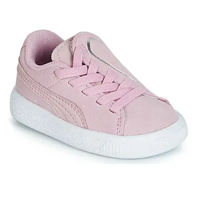 Puma INF SUEDE CRUSH AC.LILAC girls's Children's Shoes (Trainers) in Pink