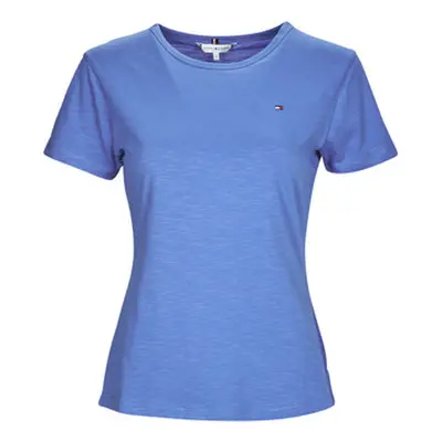 Tommy Hilfiger 1985 SLIM SLUB C-NK SS women's T shirt in Blue