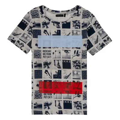 Ikks JULIEN boys's Children's T shirt in Multicolour