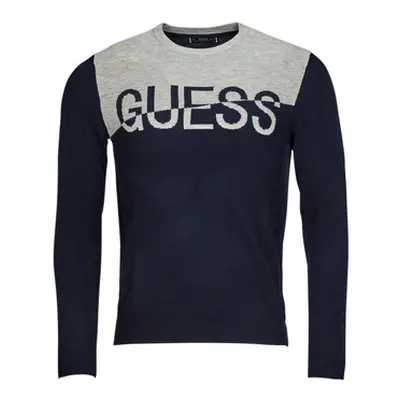 Guess ALEX LS CN LOGO SWEATER men's Sweater in Marine