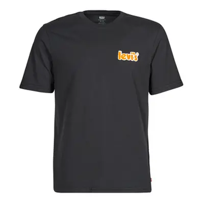 Levis MT-GRAPHIC TEES men's T shirt in Black