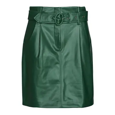 Vila VICHOOSY HW COATED SKIRT women's Skirt in Green