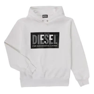 Diesel SMILEY OVER girls's Children's Sweatshirt in White