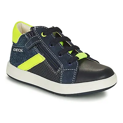 Geox B BIGLIA B. B - NAPPA+DENIM SL boys's Children's Shoes (Trainers) in Marine