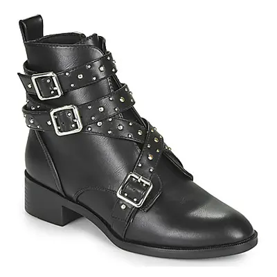 Only BRIGHT 14 PU STUD BOOT women's Mid Boots in Black