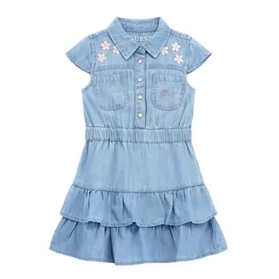 Guess K4RK21 girls's Children's dress in Blue