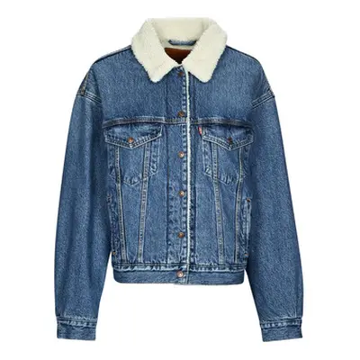 Levis 90S SHERPA TRUCKER women's Denim jacket in Blue