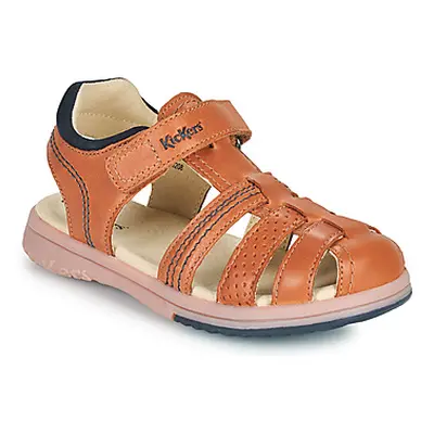 Kickers PLATINIUM boys's Children's Sandals in Brown