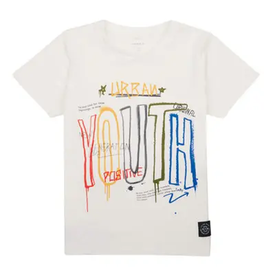 Name it NKMDOFUS SS TOP boys's Children's T shirt in White