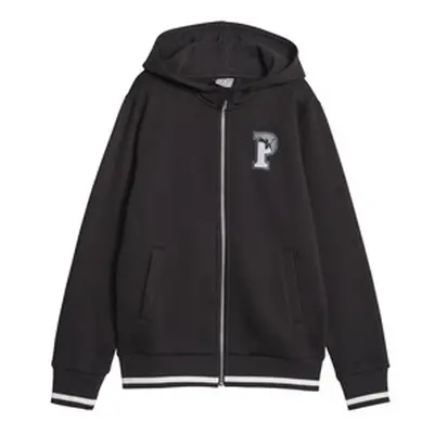 Puma PUMA SQUAD FULL ZIP HOODIE FL B boys's Children's sweatshirt in Black