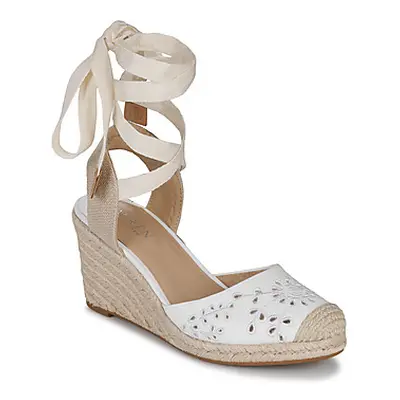 Lauren Ralph Lauren PAISLEE EYLT-ESPADRILLES-WEDGE women's Sandals in White