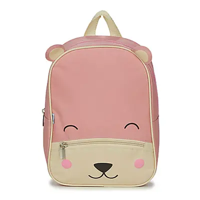 Citrouille et Compagnie BEAR PINK girls's Children's Backpack in Pink