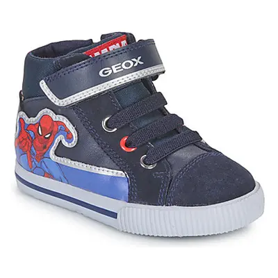 Geox B KILWI BOY D boys's Children's Shoes (High-top Trainers) in Marine