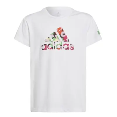 Adidas ELOISHA girls's Children's T shirt in White