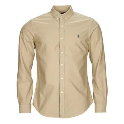 Polo Ralph Lauren SLBDPPCS-LONG SLEEVE-SPORT SHIRT men's Long sleeved Shirt in Beige